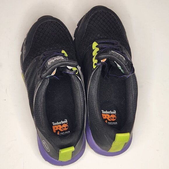 TIMBERLAND PRO WOMEN'S RADIUS SAFETY TOE WORK SHOES - BLACK/PURPLE, size 8.5 - Picture 4 of 8